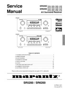 Marantz SR-6200 service manual PDF